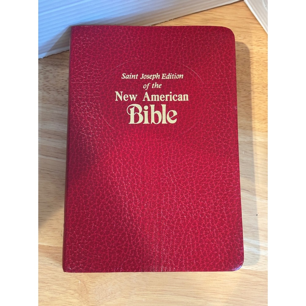 Saint Joseph Edition New American Bible Red Flexible Cover Catholic Book Pub Co